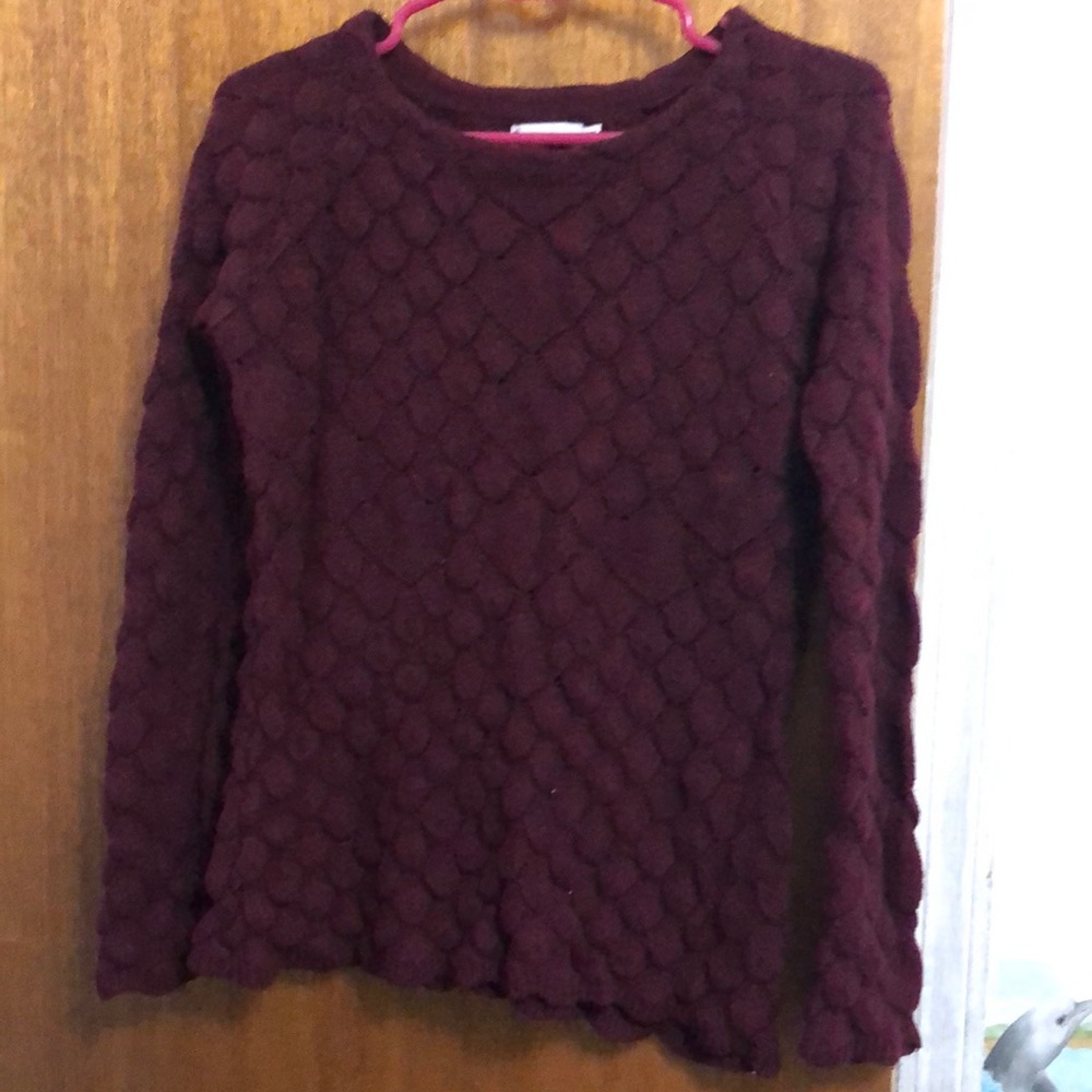 AS IS burgundy sweater
